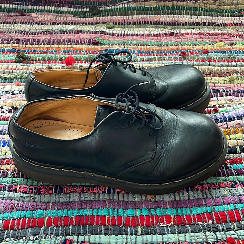 Dr Martens Shoes Men’s Size 7 Women’s Size 9 Black Leather Doc Martens
